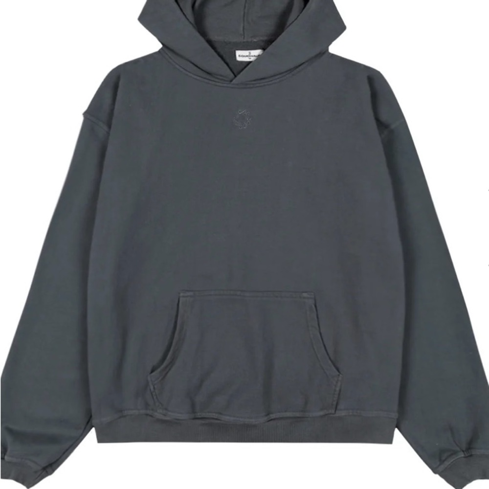 SQUIDHAUS Rhino blue Hoodie with Relaxed Fit and Smooth Fabric